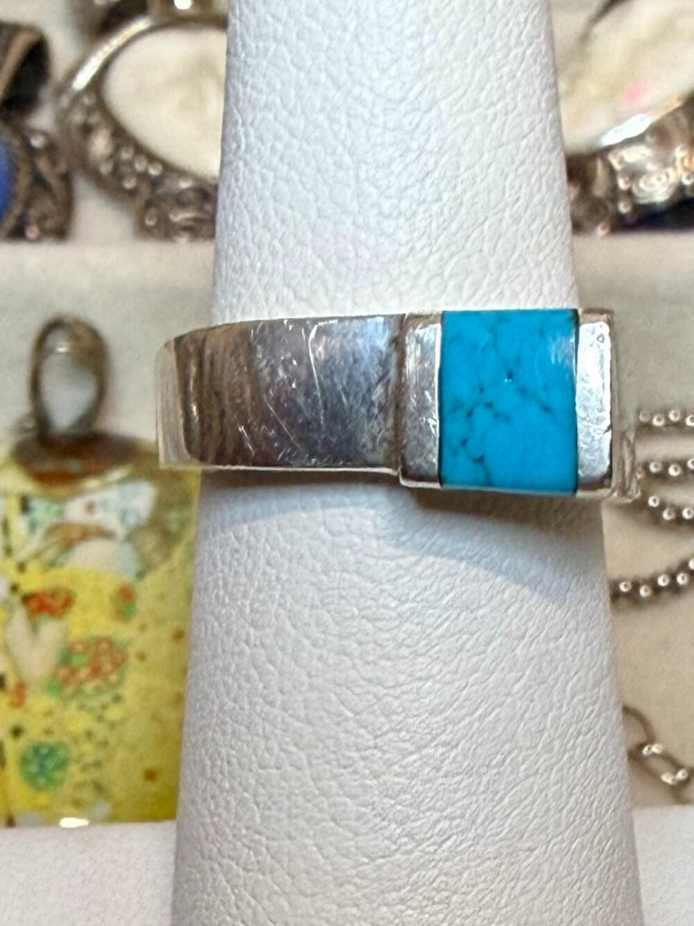 Modern Turquoise 925 ring